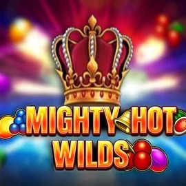 Mighty Hot Wilds slot logo by Inspired Gaming at BetOnRed Casino